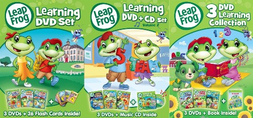 LEAPFROG LEARNING SET VOL 1 2 3 New 9 DVD + CD + Book | eBay